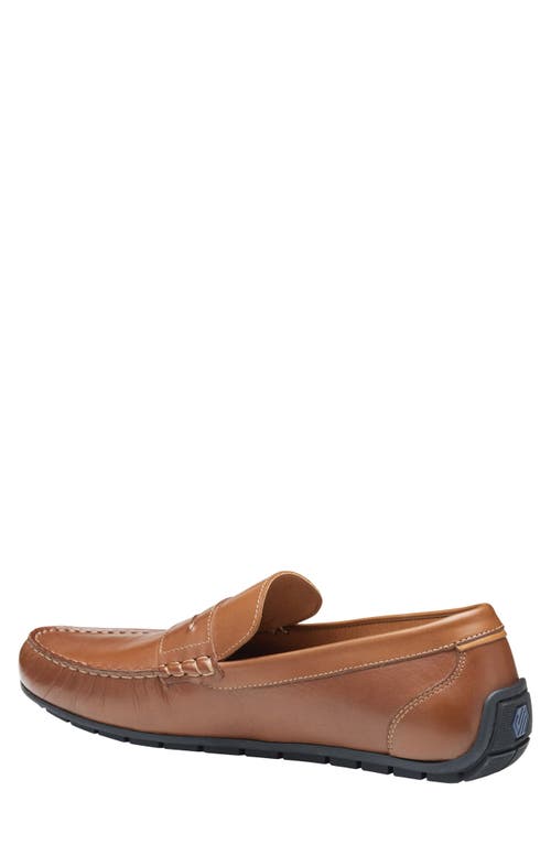 Johnston & Murphy Beck Penny Loafer In Tan Full Grain