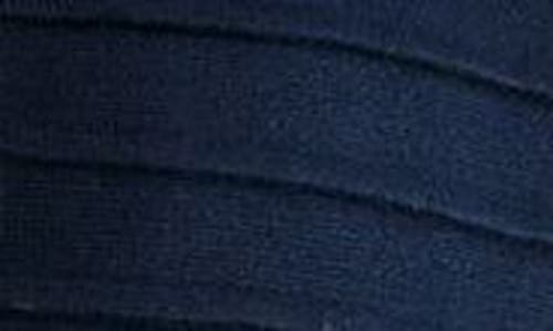 Nina Leonard Ottoman Knit Bolero Cardigan In Navy