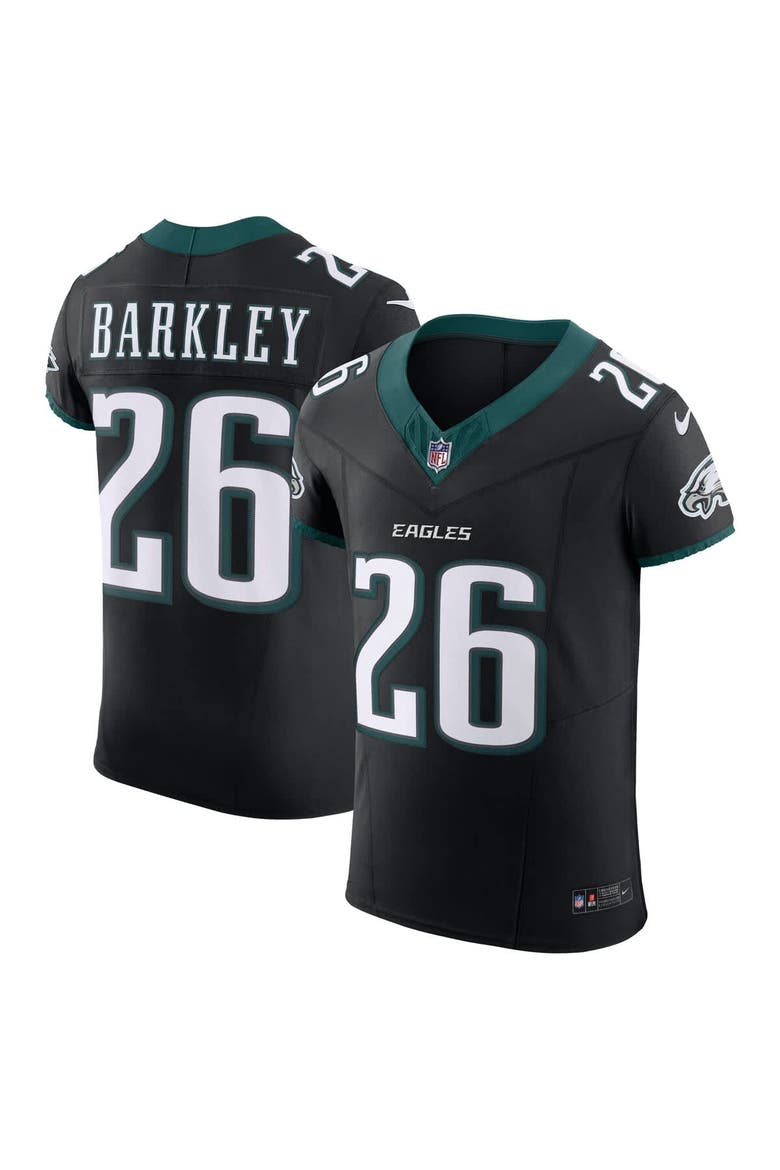 Men's Nike Saquon Barkley Black Philadelphia Eagles Alternate  Vapor F.U.S.E. Elite Jersey, Main, color, Black