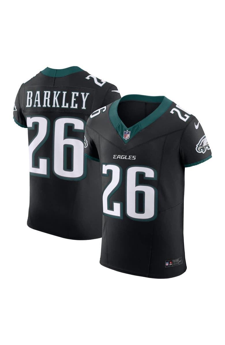 Nike Men's Nike Saquon Barkley Black Philadelphia Eagles Alternate  Vapor F.U.S.E. Elite Jersey, Main, color, Black