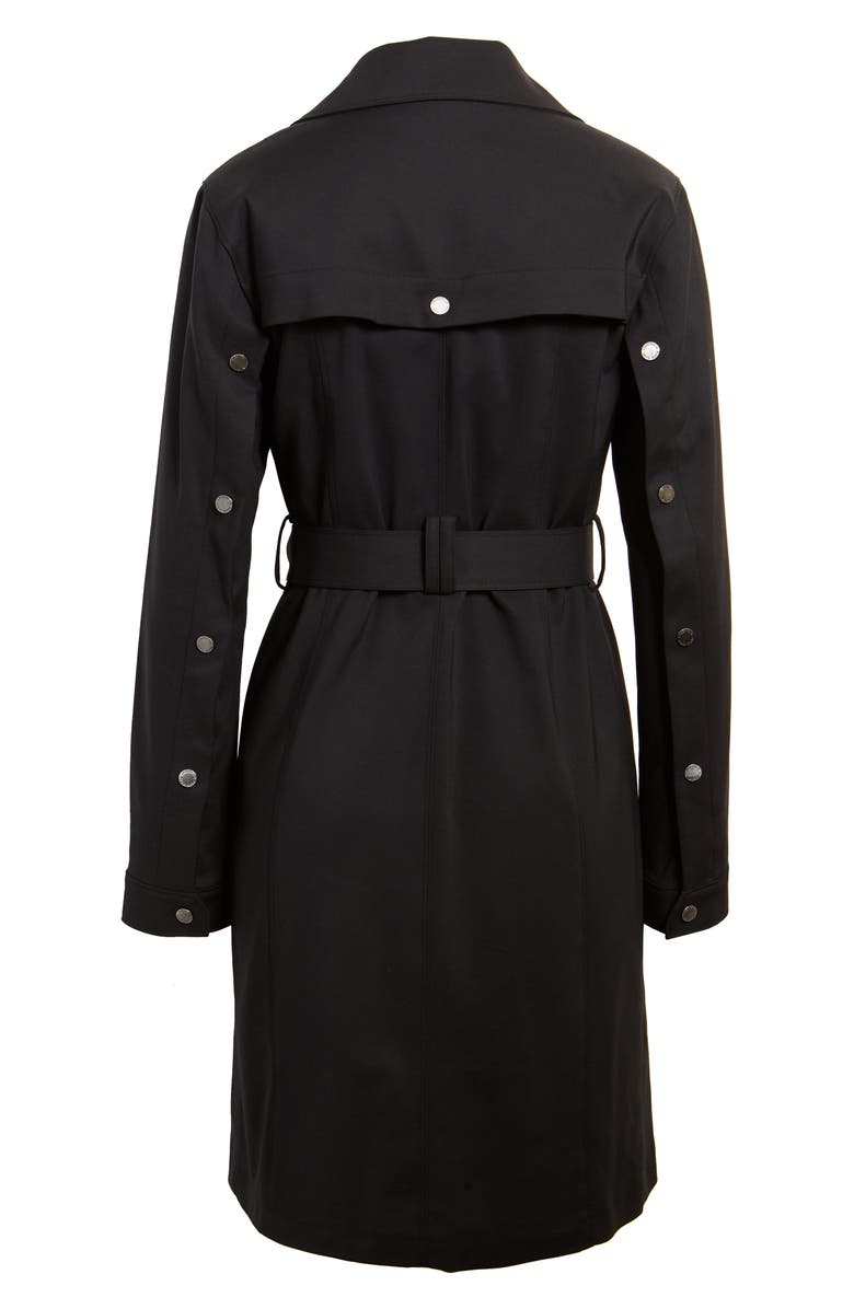 KARL LAGERFELD PARIS Double Breasted Trench Coat, Alternate, color, 