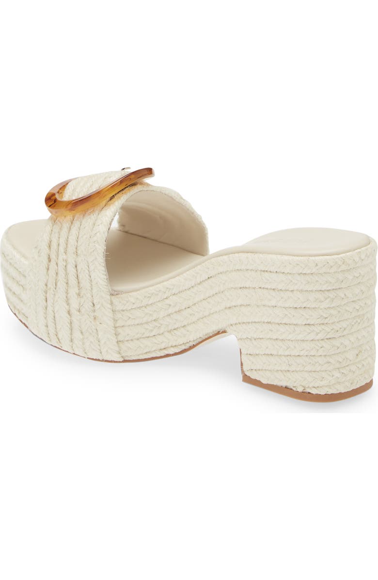 Cult Gaia Cleia Braided Jute Platform Sandal, Alternate, color,