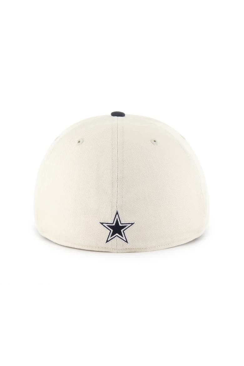 Men's '47 Cream Dallas Cowboys Crosstown Franchise Two-Tone Relaxed Flex Hat, Alternate, color, Cream