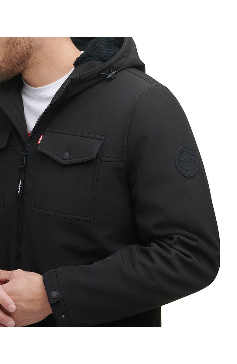 Levi's<sup>®</sup> Soft Shell Faux Shearling Lined Jacket, Alternate, color, 