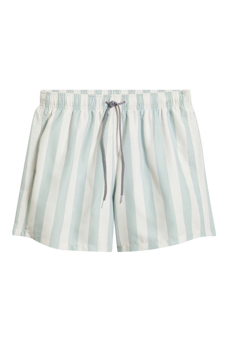 Stripe Swim Trunks, Alternate, color, GREEN/ CREAM