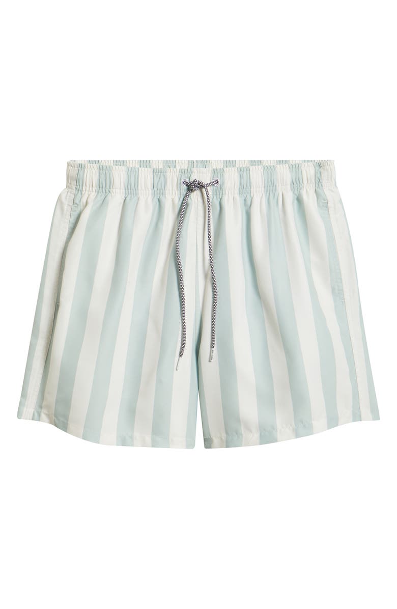 Boardies Stripe Swim Trunks, Main, color, Green/ Cream