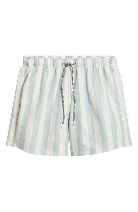 Stripe Swim Trunks