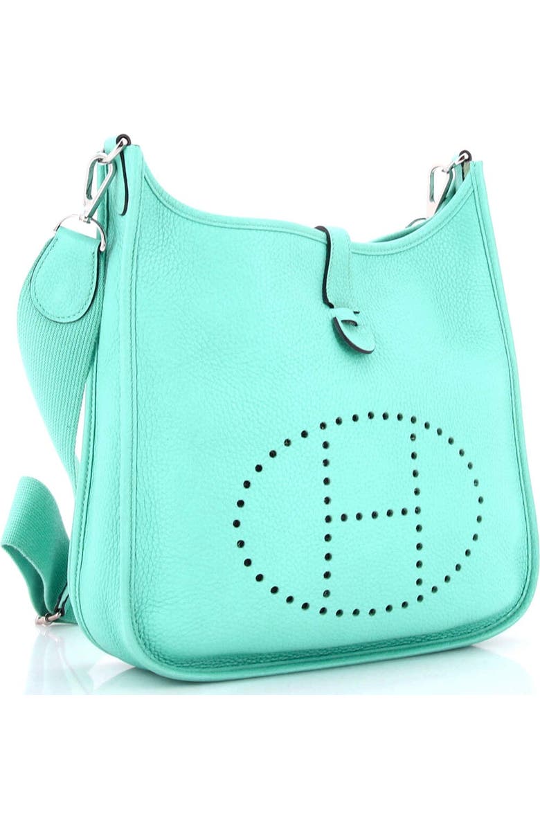 Pre-Owned Hermes Evelyne Bag Gen III Clemence PM, Alternate, color, Bleu Atoll
