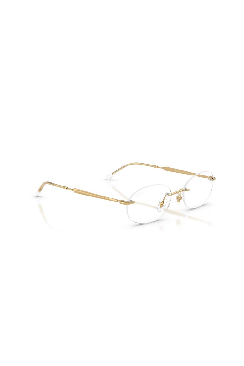 50mm Oval optical glasses, Alternate, color, Gold