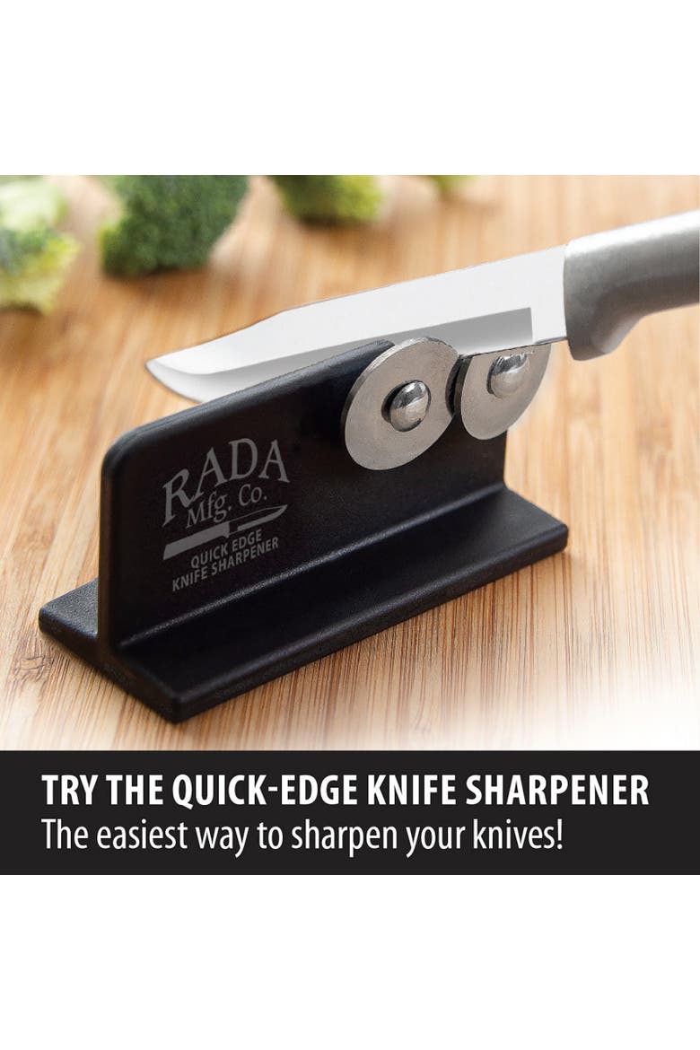 Cutlery Quick Edge Knife Sharpener Stainless Steel Wheels, Alternate, color, Black