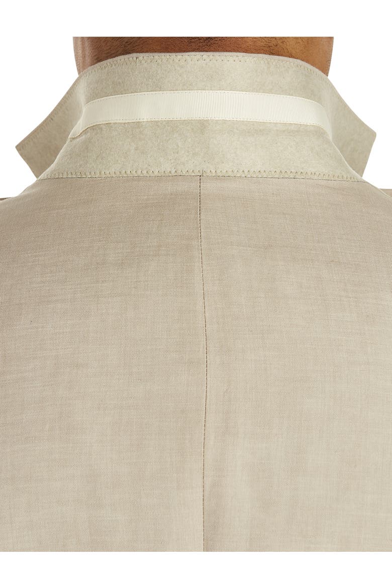 Big & Tall Jacket-Relaxer Linen-Blend Suit Jacket, Alternate, color, FLAX