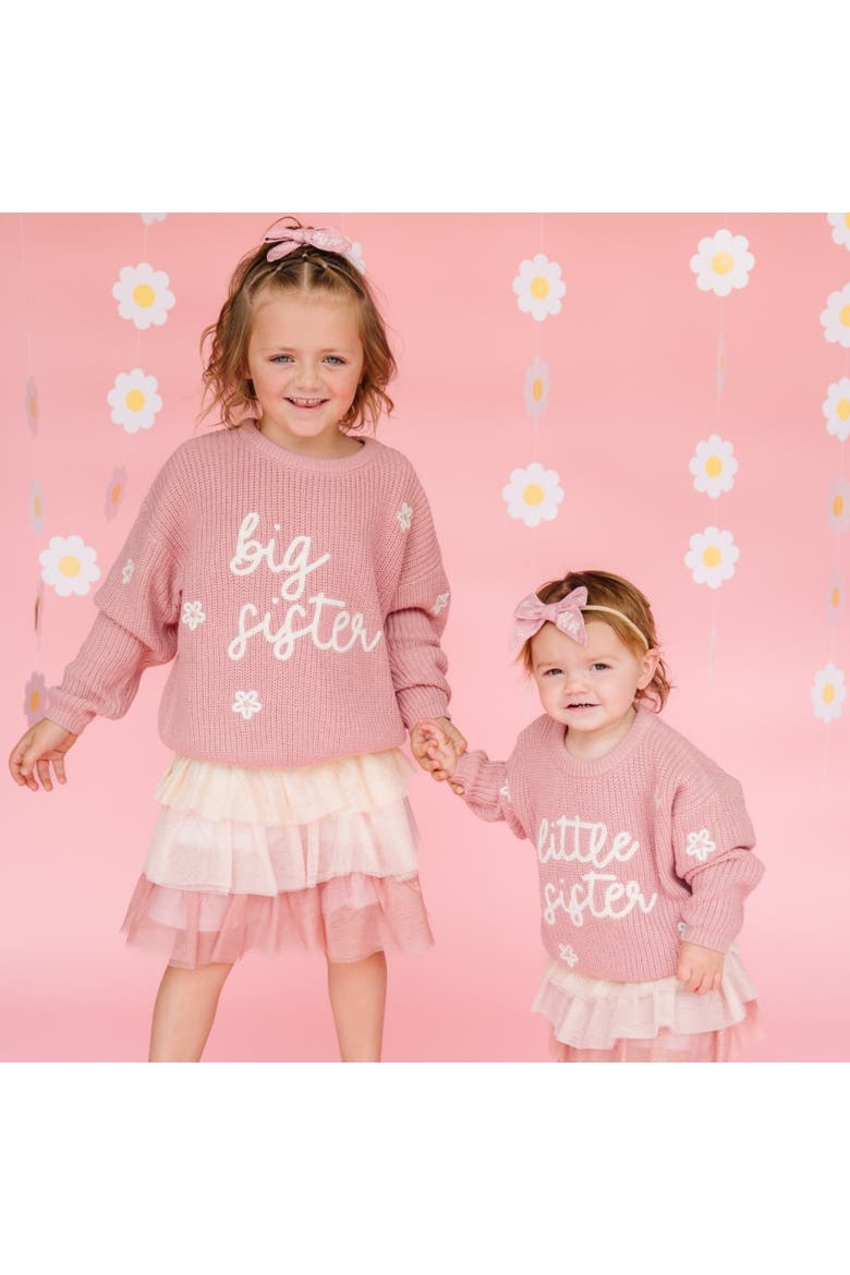 Little Sister Knit Sweater, Alternate, color, Mauve