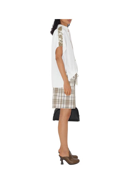 Burberry Regular Fit Cotton Shirt In Optic White
