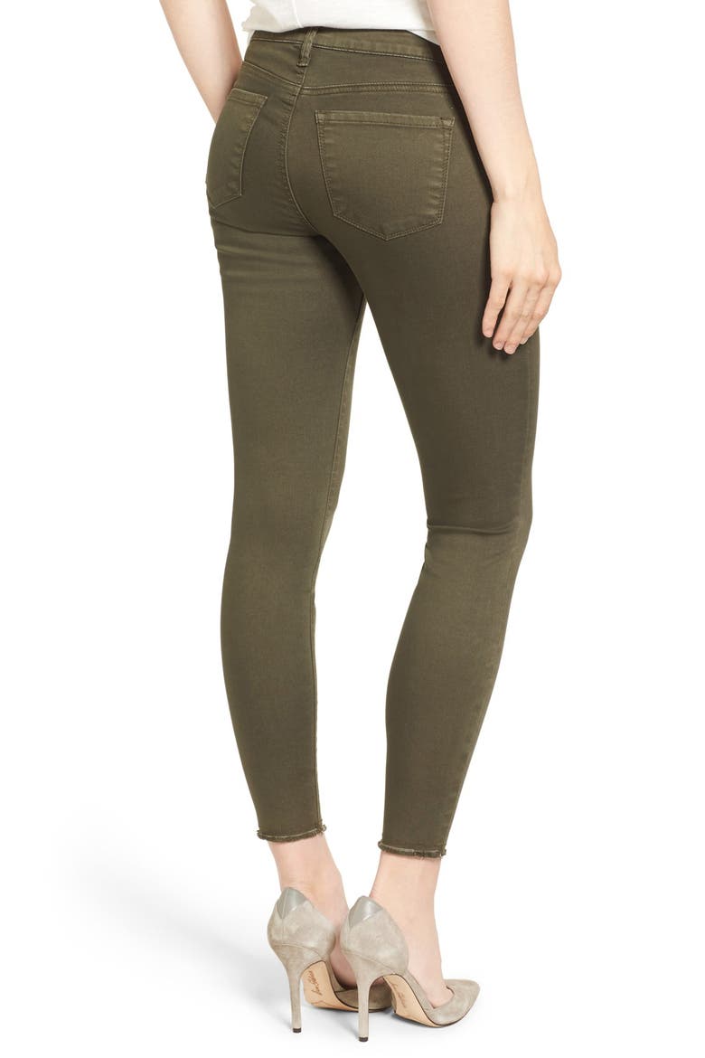 Stretch Twill Skinny Pants, Alternate, color, OLIVE