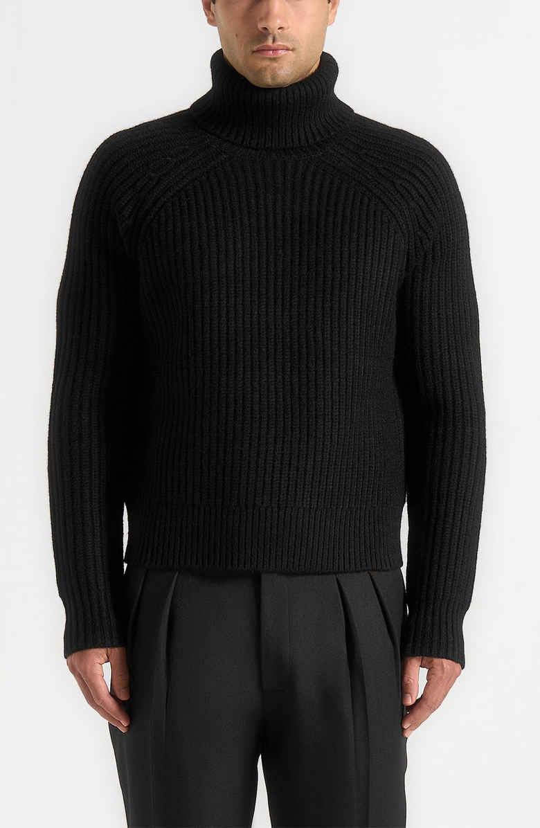 Manière De Voir Rudy Roll Neck Chunky Knit Jumper, Alternate, color, 