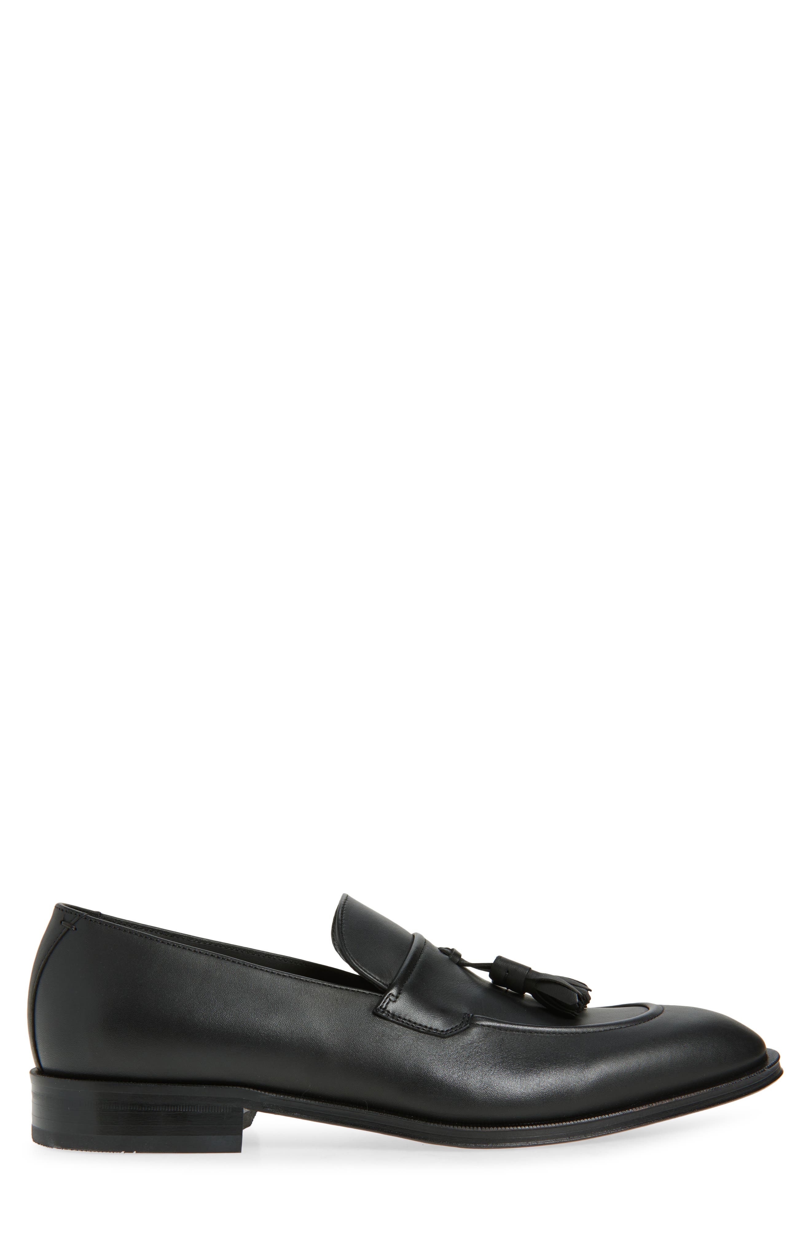 BOSS Derrek Tassel Loafer, Alternate, color, Black