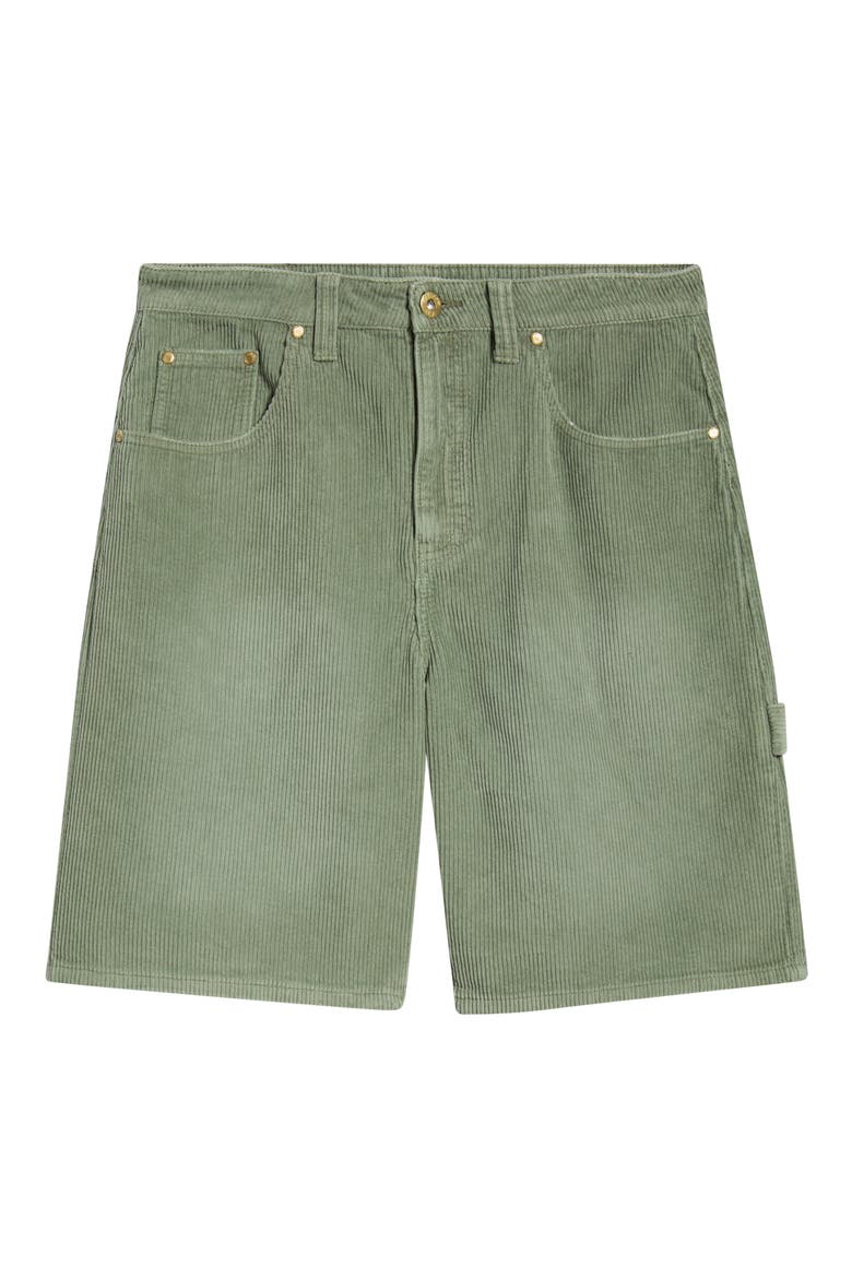 Corduroy Shorts, Alternate, color, SAGE