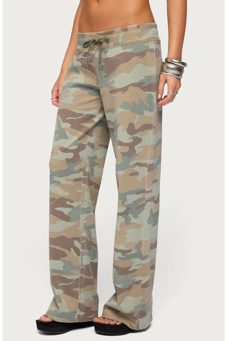 Kenan Straight Leg Camo Sweatpants, Alternate, color, SAGE
