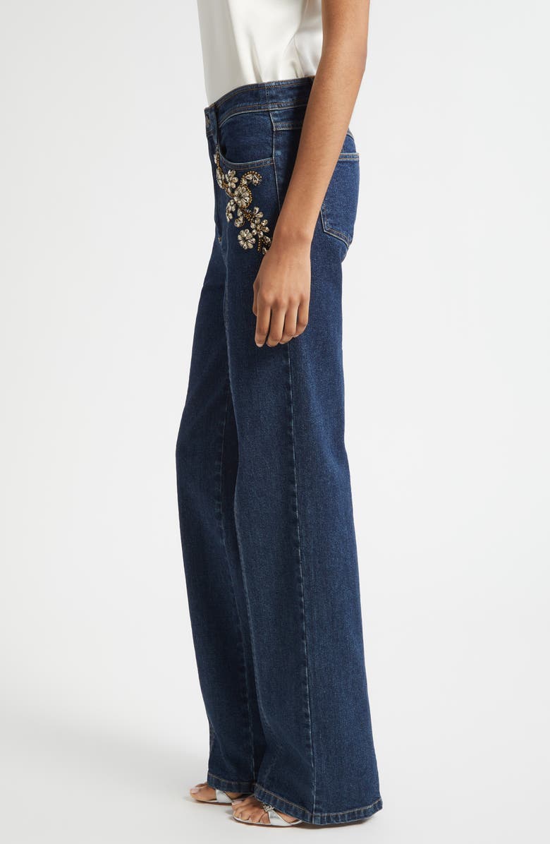 Cinq à Sept Crystal Ivy Embellished Jeans, Alternate, color, Fontaine Multi