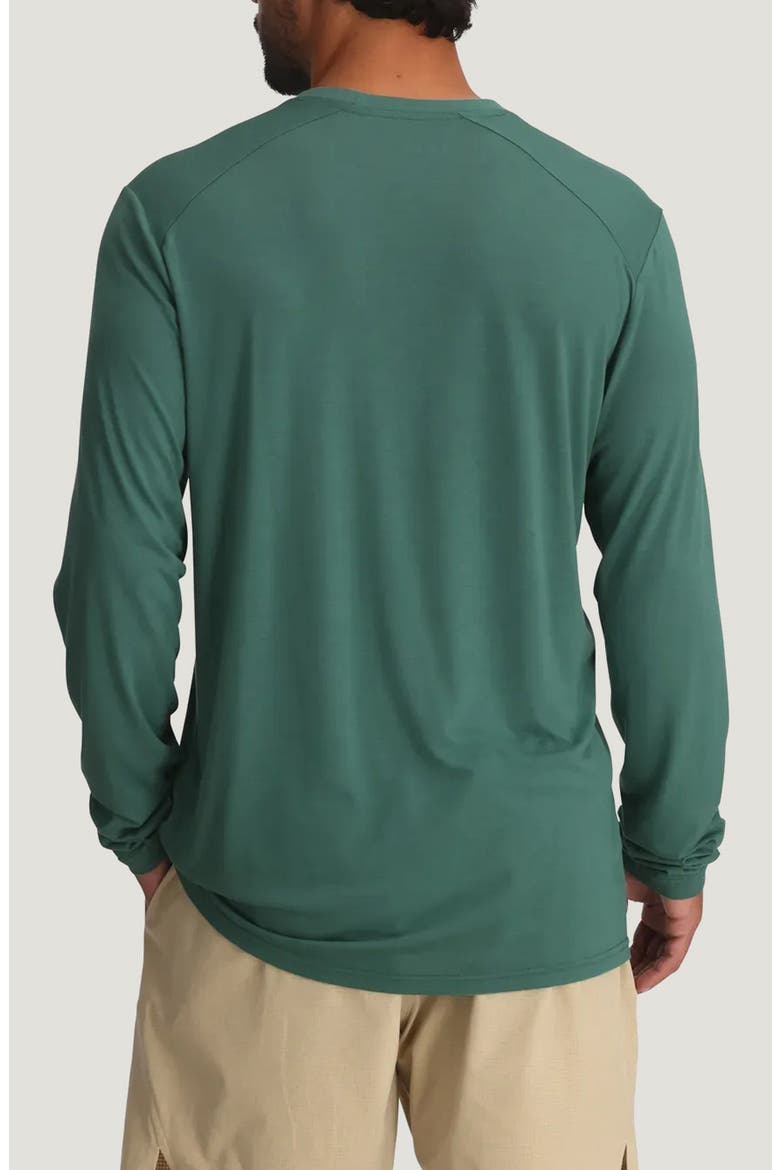 Lightweight UPF 20+ Long Sleeve T-Shirt, Alternate, color, SEA PINE