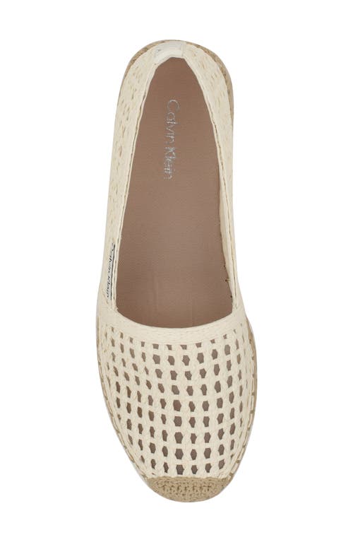 Calvin Klein Presley Woven Flat In White