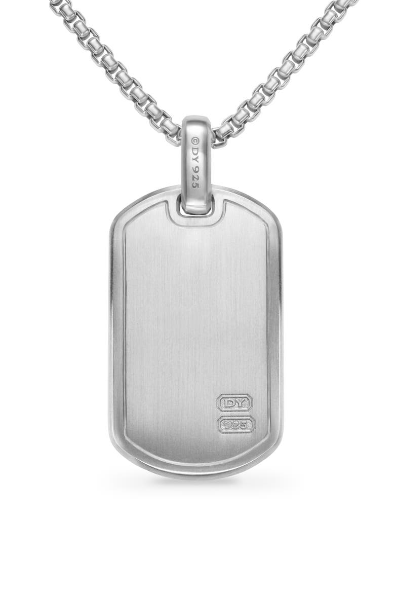 Pyramid Tag in Sterling Silver, 35mm, Alternate, color, STERLING SILVER