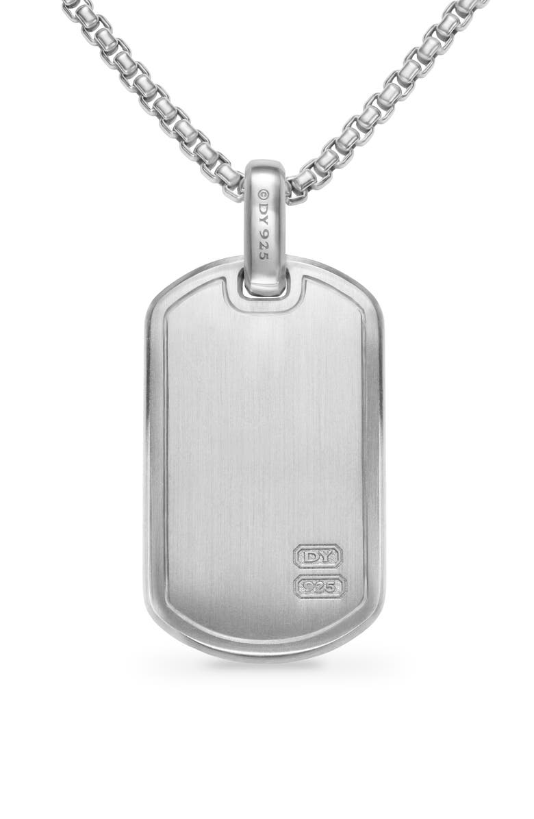 David Yurman Pyramid Tag in Sterling Silver, 35mm, Alternate, color, Sterling Silver