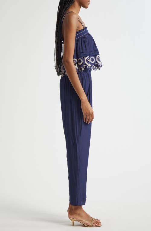 RAMY BROOK RAMY BROOK MONICA SMOCKED WAIST SLEEVELESS JUMPSUIT 