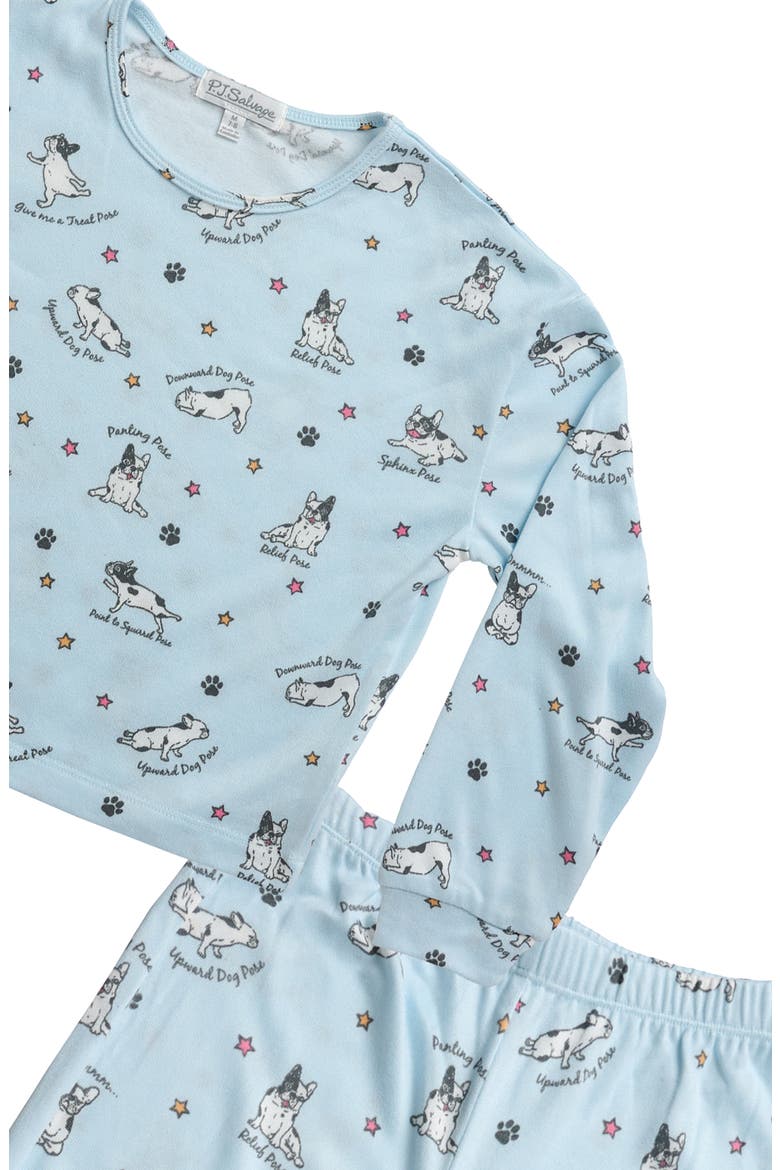 Kids' The Peachy Two-Piece Pajamas, Alternate, color, YOGA DOGS
