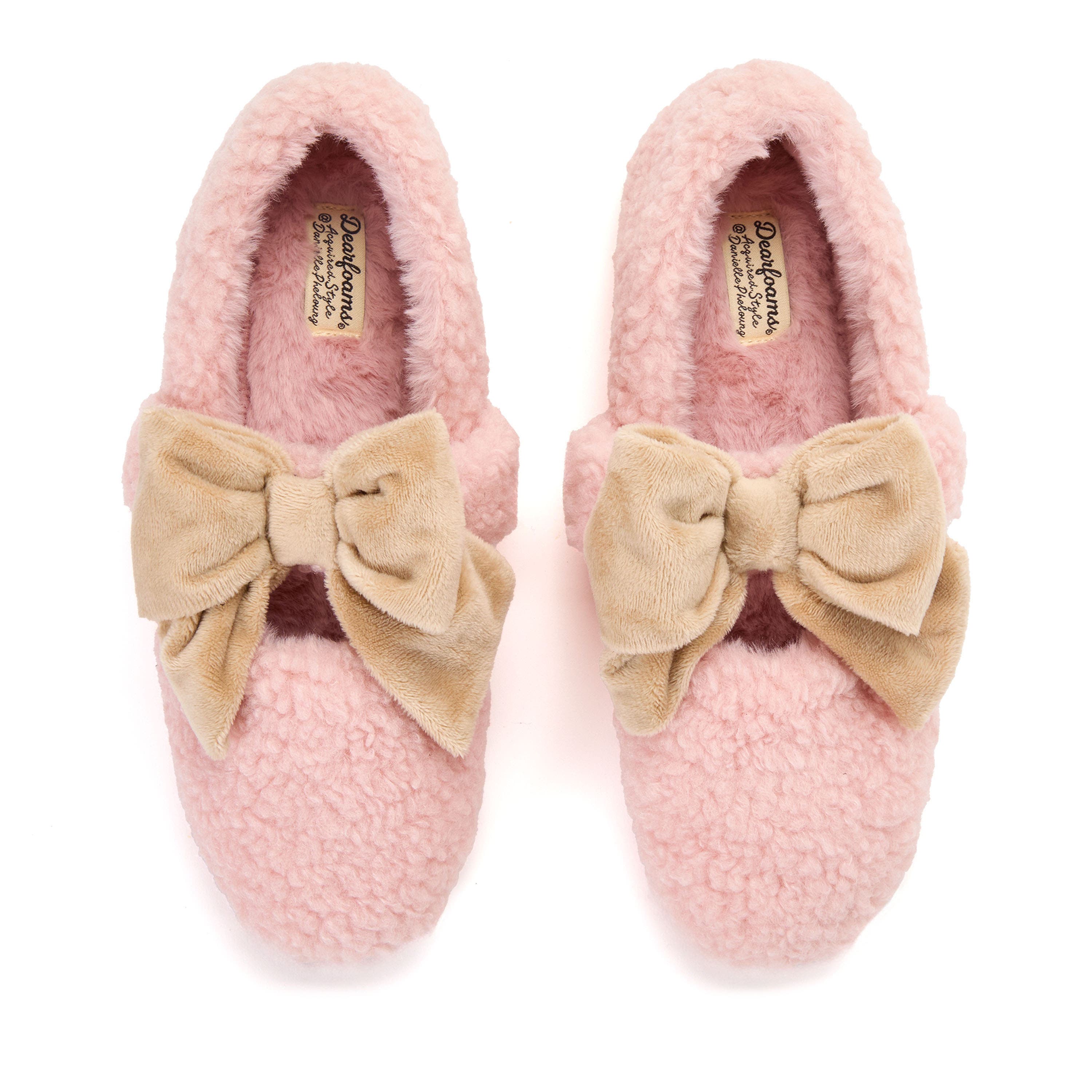 DEARFOAMS Maryanne Luxe Teddy Maryjane, Alternate, color, Pink