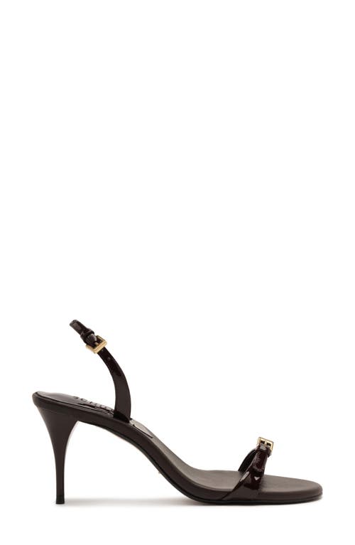 Schutz Aurora Mid Slingback Sandal In Brown