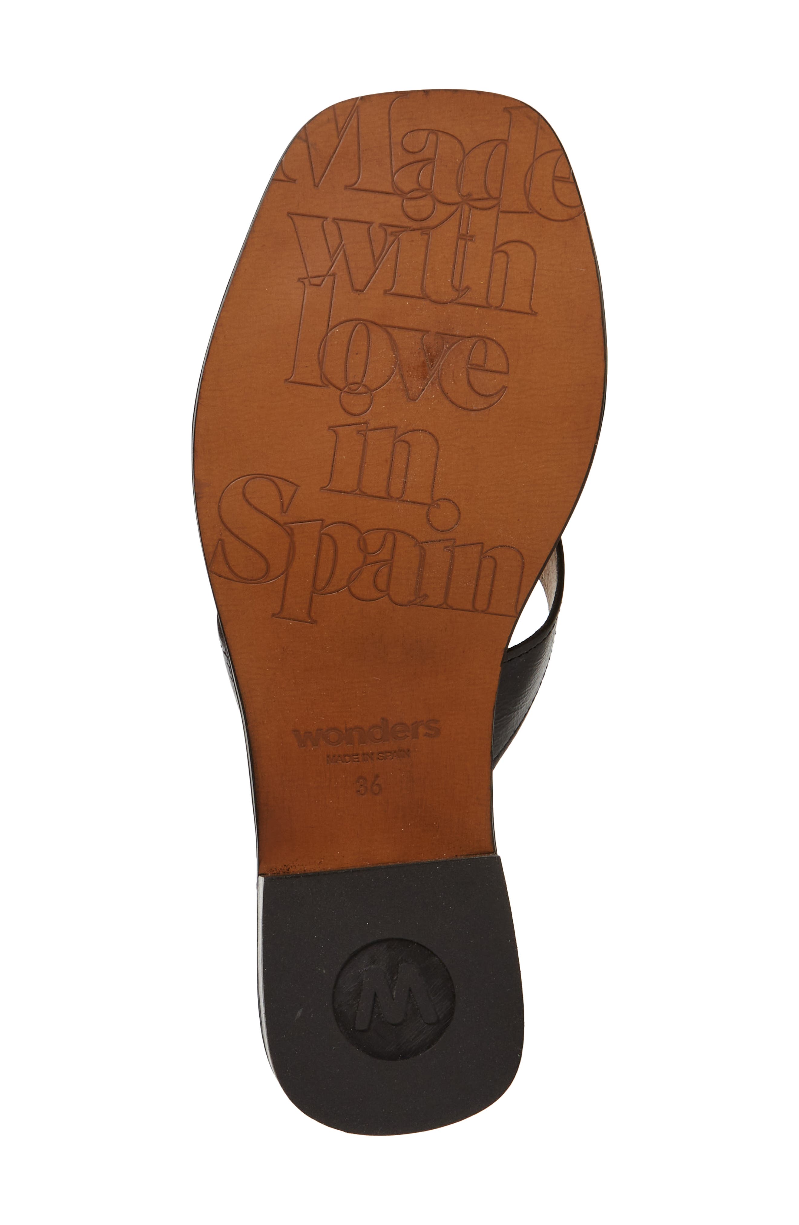 Wonders Leather Slide Sandal, Alternate, color, 