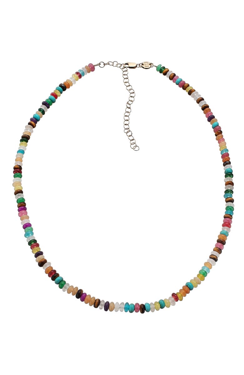 Jennifer Zeuner Uma Quartz Beaded Necklace, Main, color,
