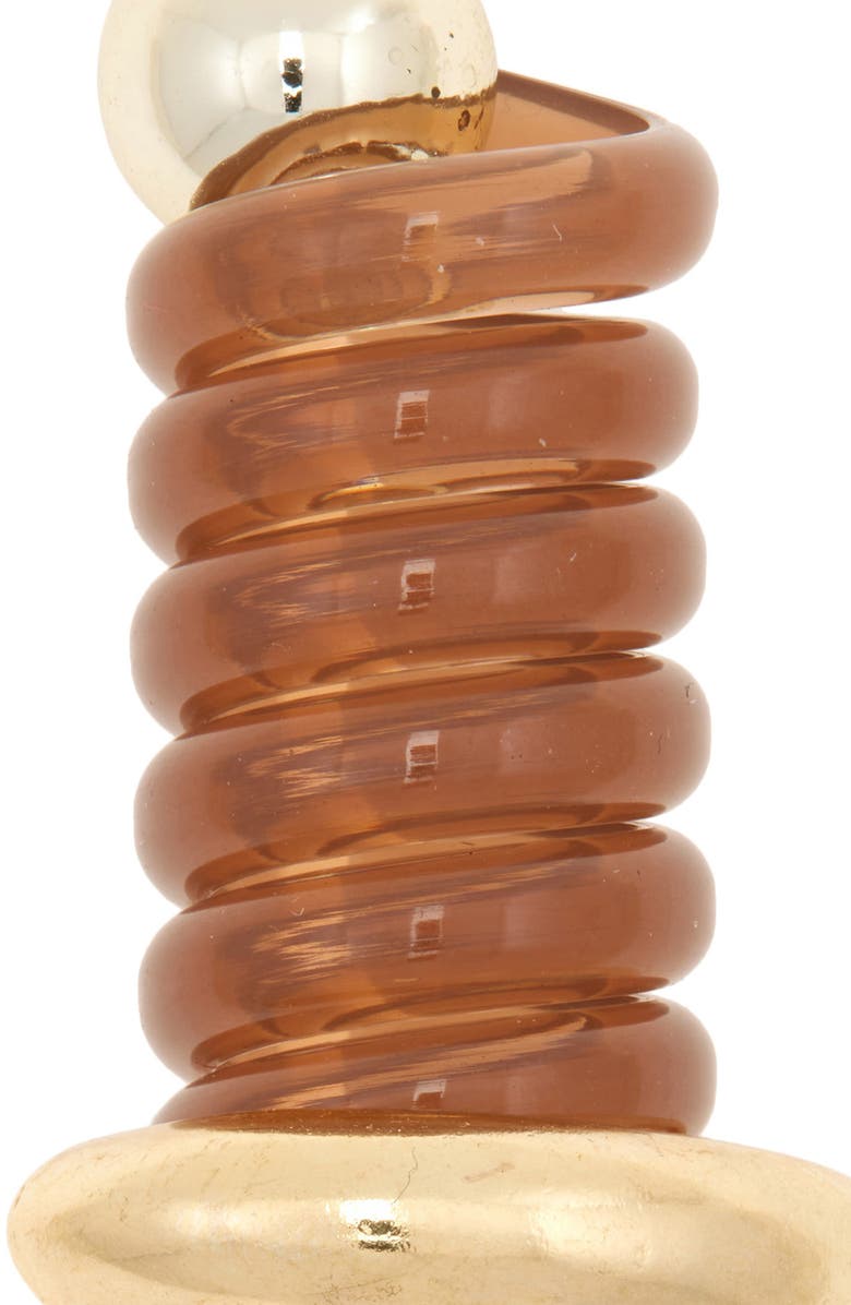 L. Erickson Kai Coil Ponytail Holder, Alternate, color, Brown