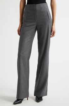 Veronica Beard Jude Clean Waist Wide Leg Pants