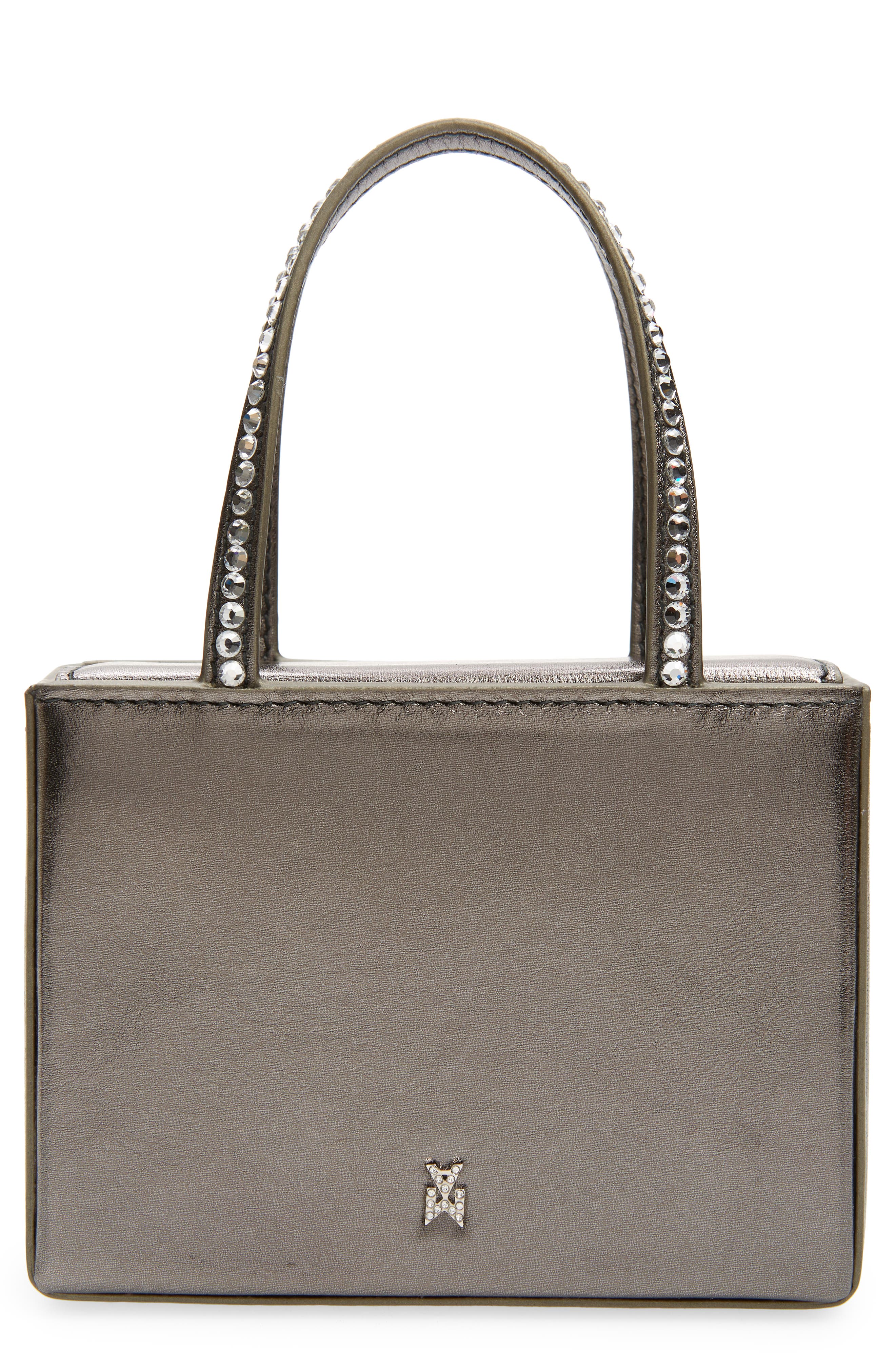 Amina Muaddi Superamini Gilda Top Handle Bag, Main, color, 