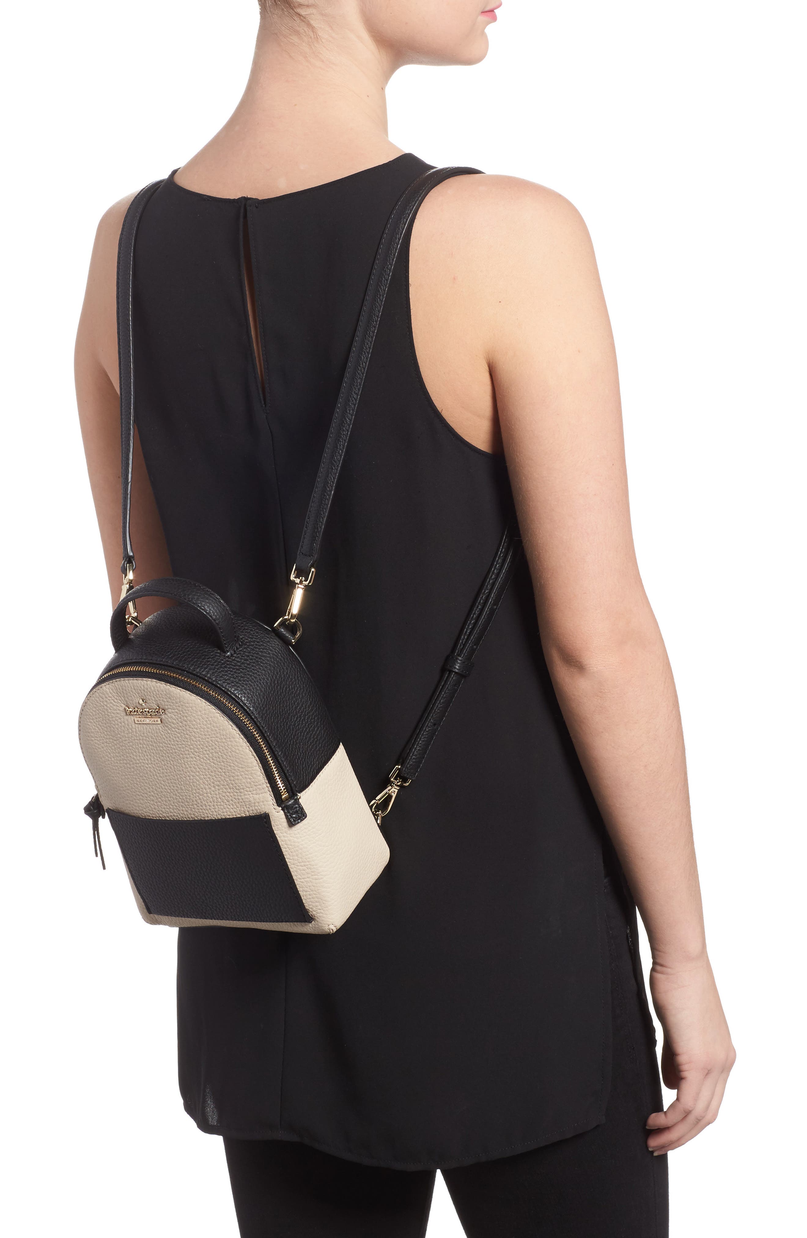 Kate Spade New York jackson street merry convertible leather backpack, Alternate, color, 