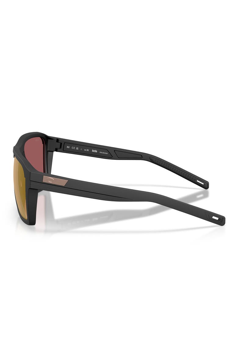 Antille 58mm Polarized Square Sunglasses, Alternate, color, NET PLUS BLACK / GOLD 580G