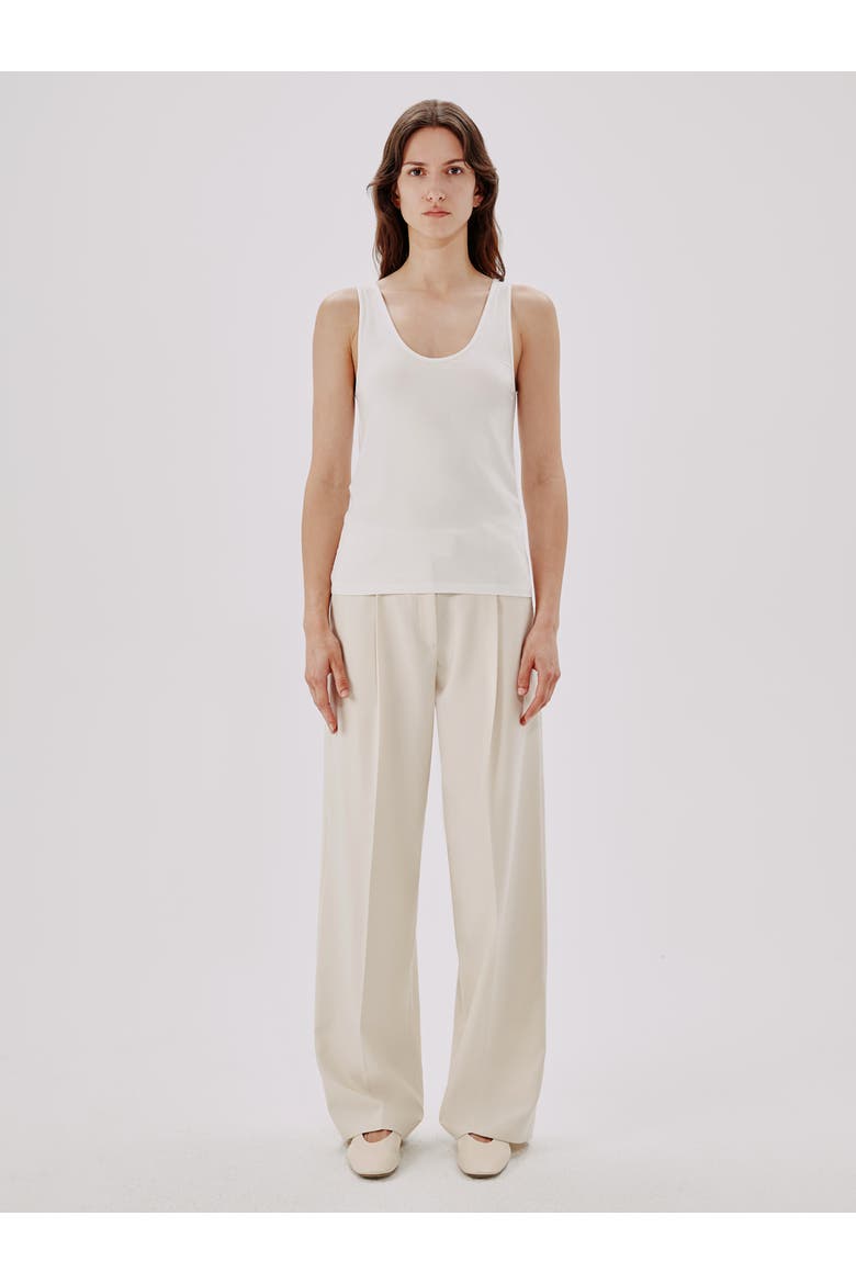 SLIM TANK TOP, Main, color, WHITE