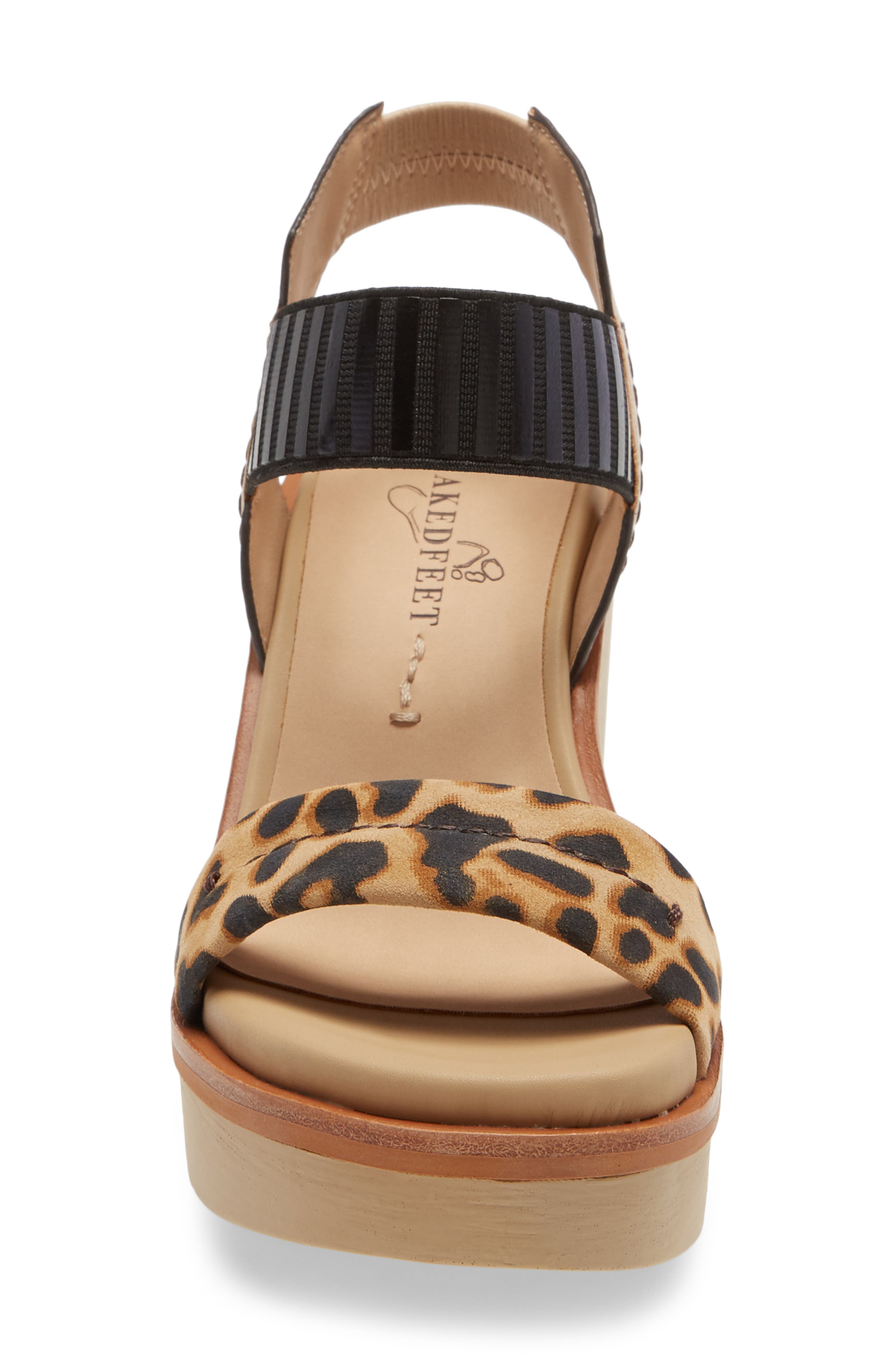 Basalt Platform Sandal, Alternate, color, LEOPARD PRINT LEATHER