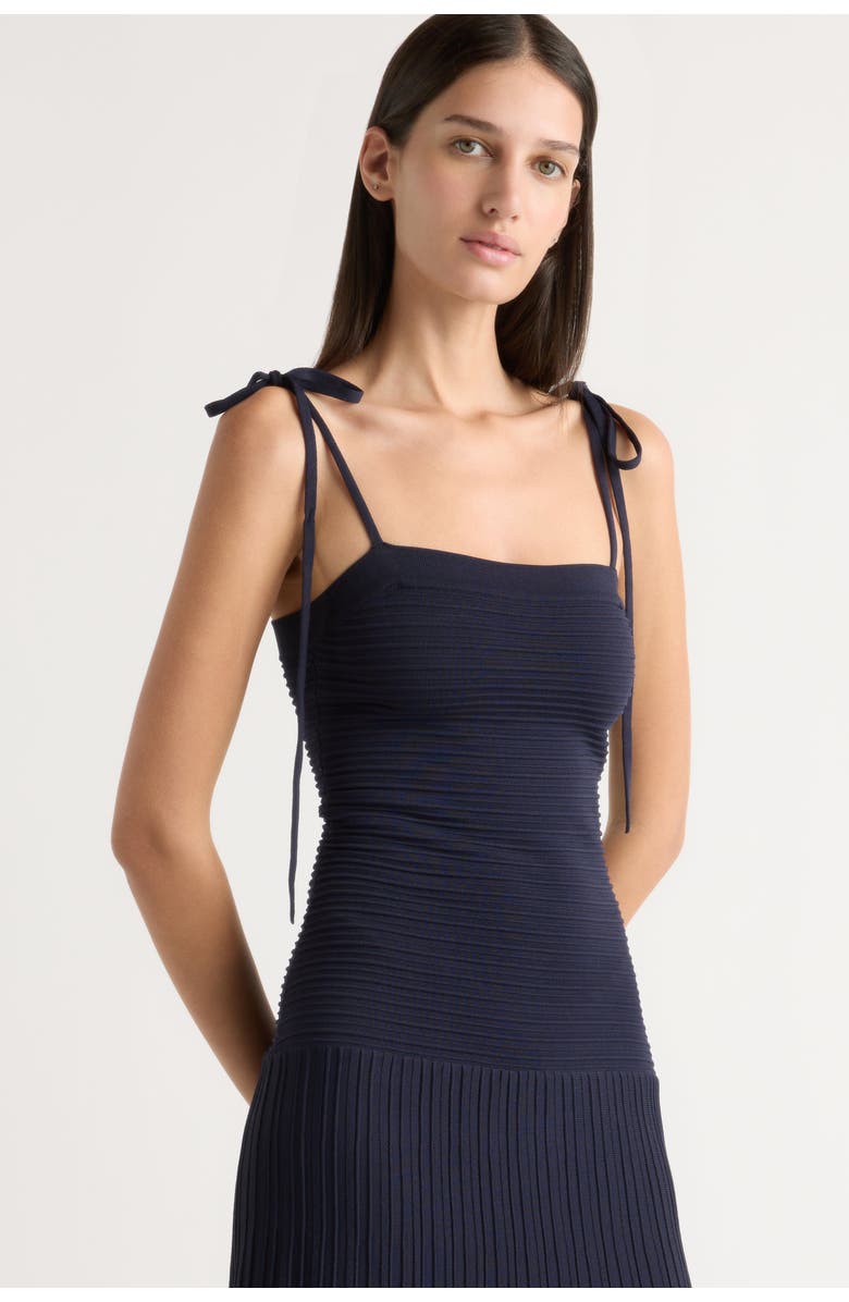 Modern Citizen Chan Ottoman-Knit Dress, Alternate, color, Navy