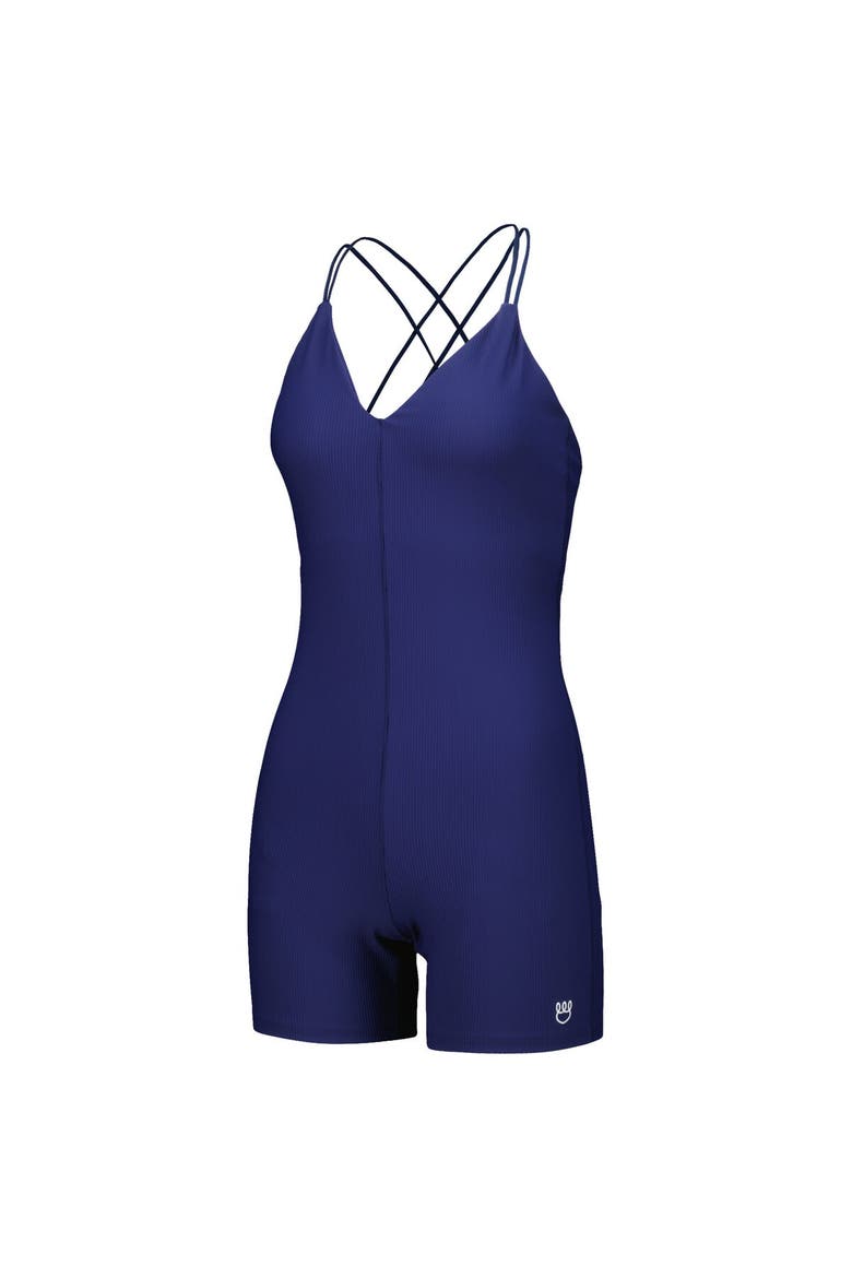 Women's Navy Dallas Cowboys Diana V-Neck Romper, Alternate, color, Navy