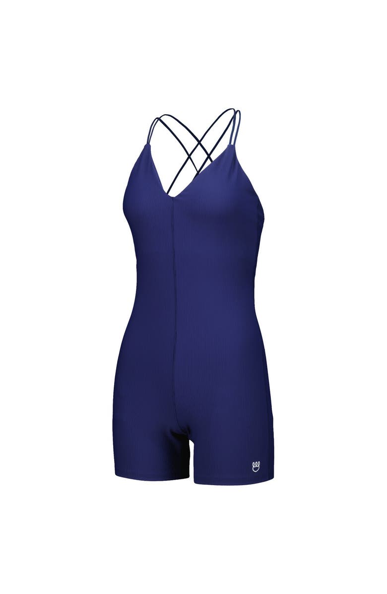 KADYLUXE Women's Navy Dallas Cowboys Diana V-Neck Romper, Alternate, color, Navy