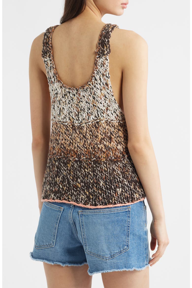 Flea Market Crop Marled Cotton Blend Sweater, Alternate, color, NEUTRAL COMBO