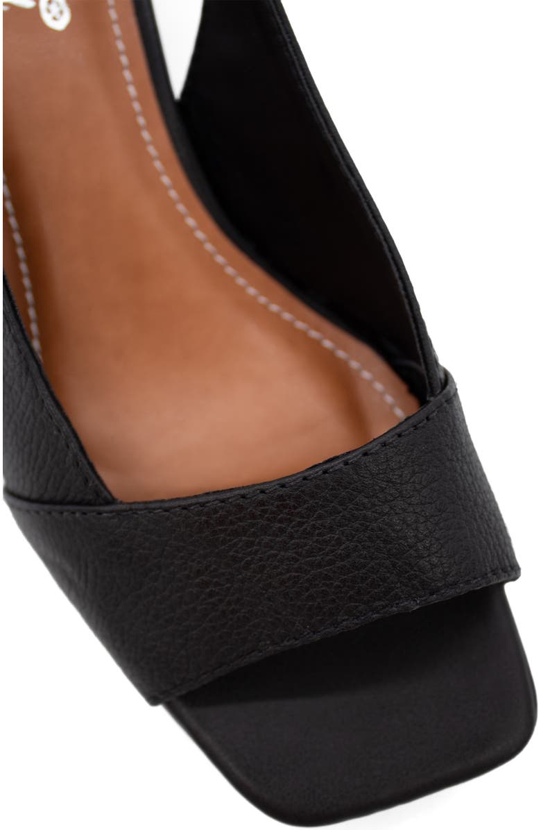 Bottero Square Toe Slingback Sandal, Alternate, color, Preto