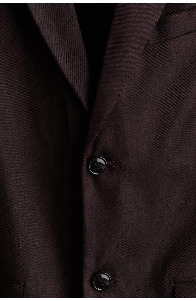 H&M Relaxed Fit Jacket, Alternate, color, Dark Brown