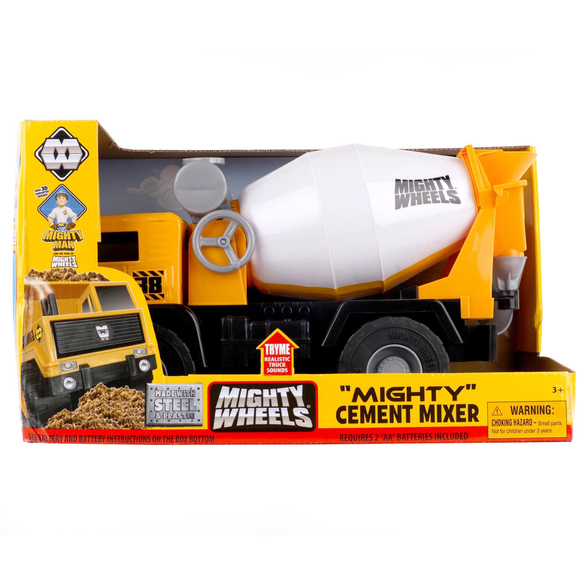 Mighty Wheels Cement Mixer Truck Toy Vehicle in Multicolored 