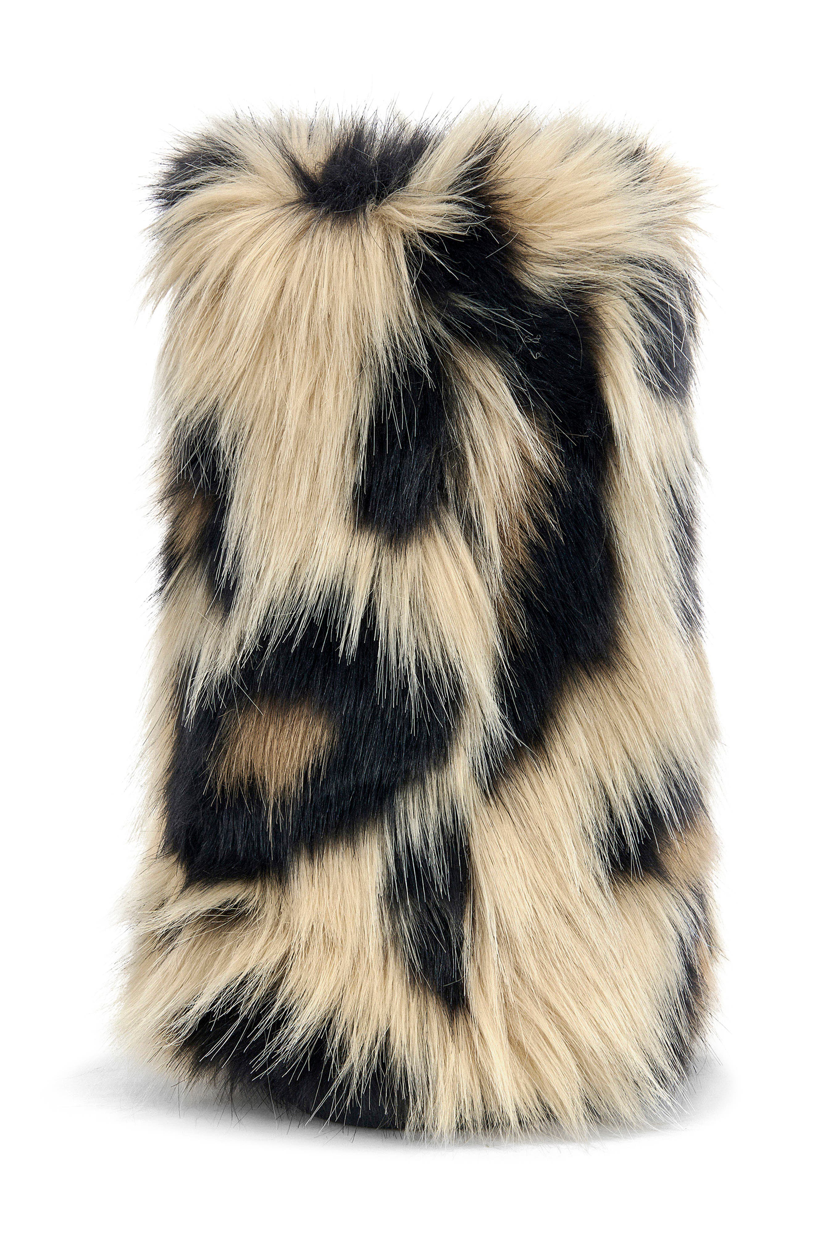 Albert Faux Fur Boot, Alternate, color, BROWN MULTI