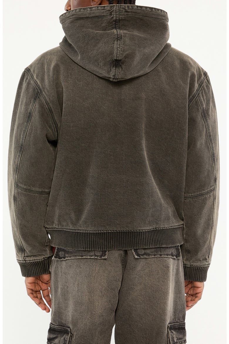 Originals Hooded Sanded Denim Zip Jacket, Alternate, color, GWSB