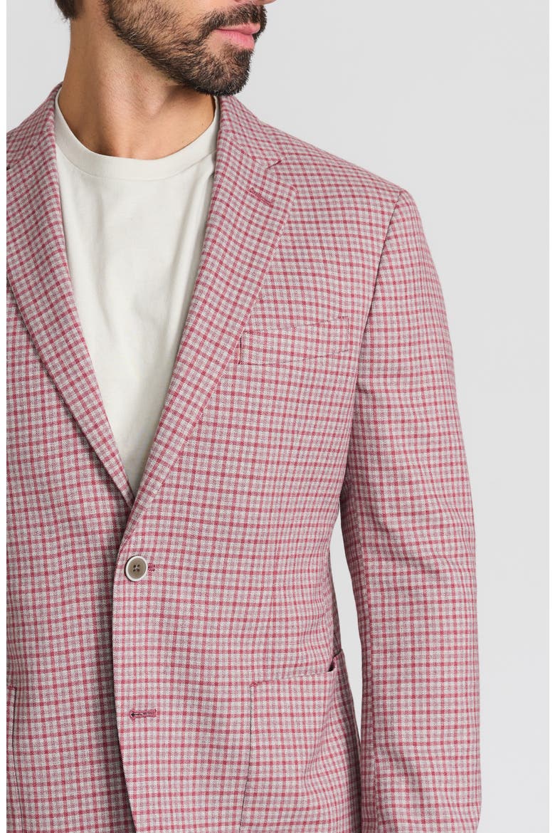 Check Sport Coat, Alternate, color, BRICK
